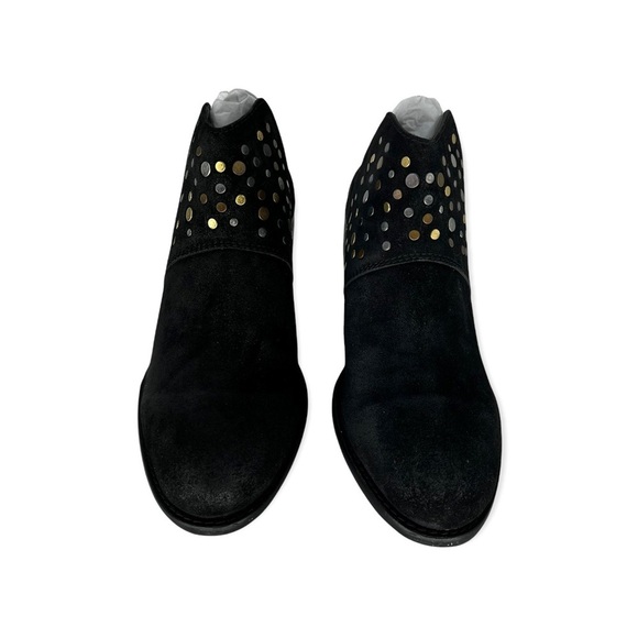 SEY Collections Women's Block Heel Suede Studded Mule - 6 - Picture 3 of 6